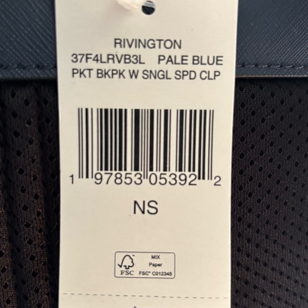 MICHAEL KORS Rivington Logo Stripe Backpack (Pale Blue ) - Picture 4 of 4